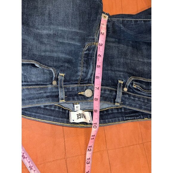 Paige Womens Dark Wash Skyline Skinny Jeans Size 29 - Picture 8 of 11